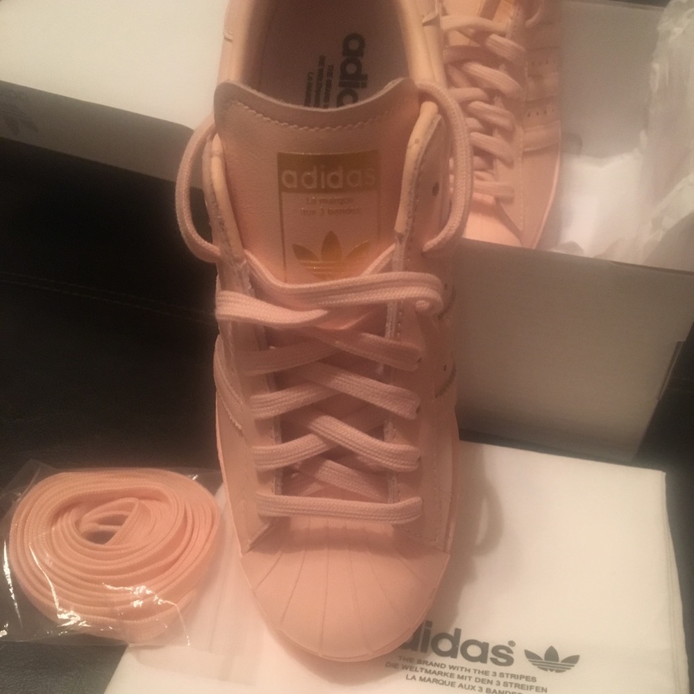 Size 7 Custom Blush Pink Adidas